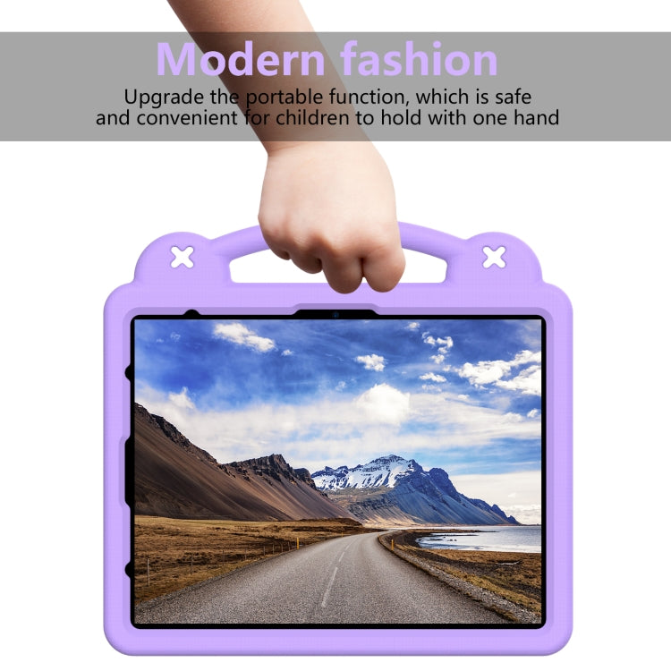 For iPad Air 13 2025 / 2024 Handle Kickstand Children EVA Shockproof Tablet Case(Light Purple) - iPad Air 13 2025 / 2024 Cases by buy2fix | Online Shopping UK | buy2fix