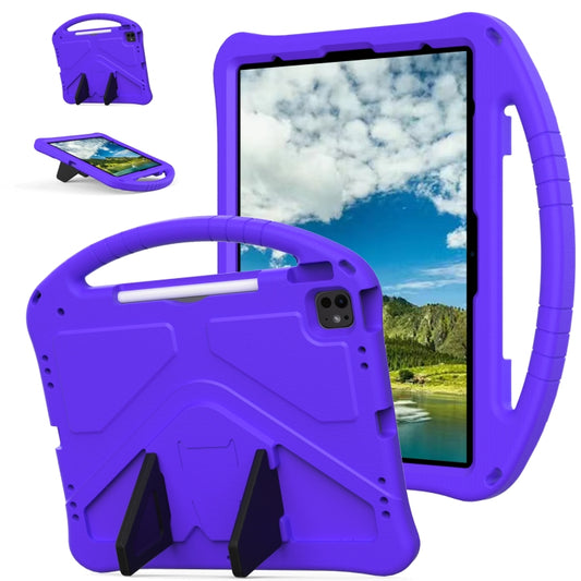 For iPad Air 13 2024 EVA Shockproof Tablet Case with Holder(Purple) - iPad Air 13 2024 Cases by buy2fix | Online Shopping UK | buy2fix