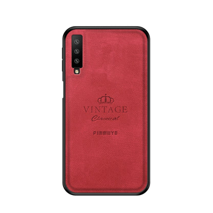 PINWUYO Shockproof Waterproof Full Coverage PC + TPU + Skin Protective Case for Galaxy A7 2018/A750(Red) - Galaxy Phone Cases by PINWUYO | Online Shopping UK | buy2fix