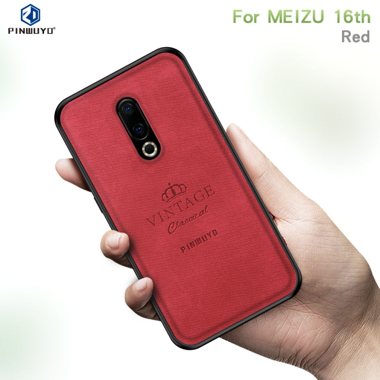 PINWUYO Shockproof Waterproof Full Coverage PC + TPU + Skin Protective Case for Meizu 16th(Blue) - Meizu by PINWUYO | Online Shopping UK | buy2fix