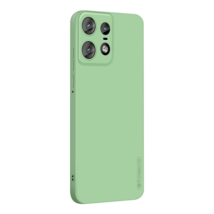 For Motorola Edge 50 Pro PINWUYO Sense Series Liquid Silicone TPU Phone Case(Green) - Motorola Cases by PINWUYO | Online Shopping UK | buy2fix