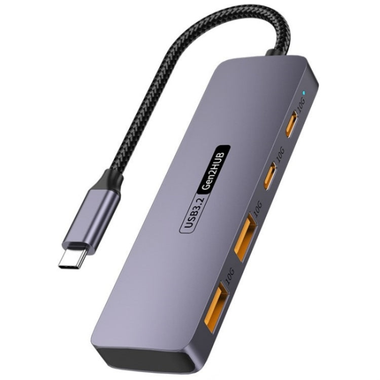 T-508 4-in-1 Type-C Docking Station USB 3.2 Hub Notebook Tablet Smartphone Splitter Converter - USB HUB by buy2fix | Online Shopping UK | buy2fix