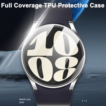 For Samsung Galaxy Watch Ultra 47mm Hollow Out TPU Electroplated Watch Protective Case(Silver) - Watch Cases by buy2fix | Online Shopping UK | buy2fix