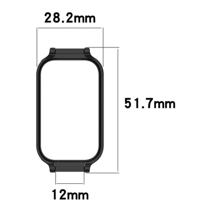 For Redmi Band 2 Half Pack PC Watch Protective Case(Transparent White) - Watch Cases by buy2fix | Online Shopping UK | buy2fix