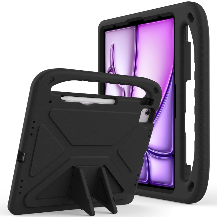 For iPad Pro 13 2024 Handle EVA Shockproof Tablet Case with Holder(Black) - iPad Pro 13 2024 Cases by buy2fix | Online Shopping UK | buy2fix