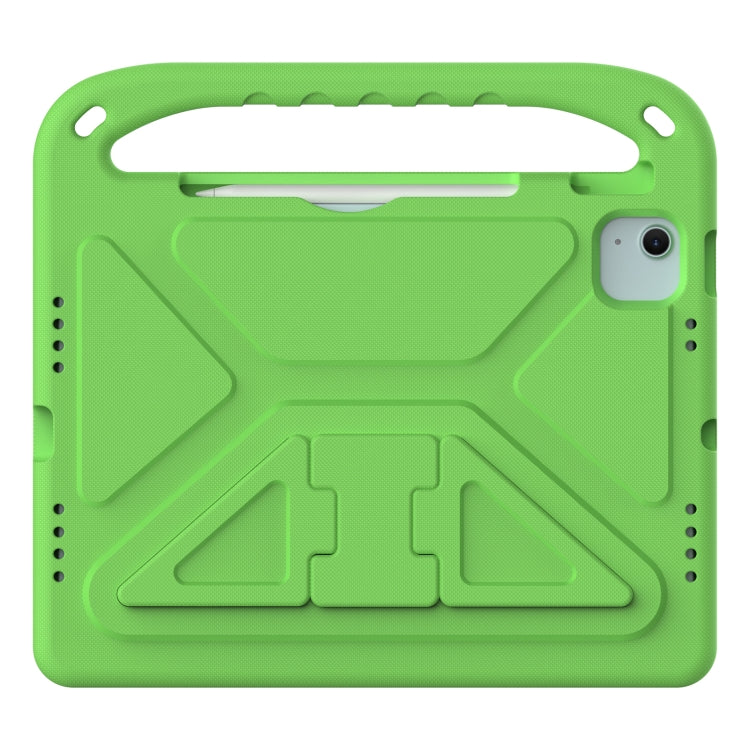 For iPad Air 11 / Pro 11 2024 Handle EVA Shockproof Tablet Case with Holder(Green) - iPad Air 11 2024 Cases by buy2fix | Online Shopping UK | buy2fix