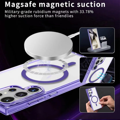 For Samsung Galaxy A16 5G Ice Color Magnetic Series TPU Hybrid Acrylic Magsafe Phone Case(Purple) - Galaxy Phone Cases by buy2fix | Online Shopping UK | buy2fix