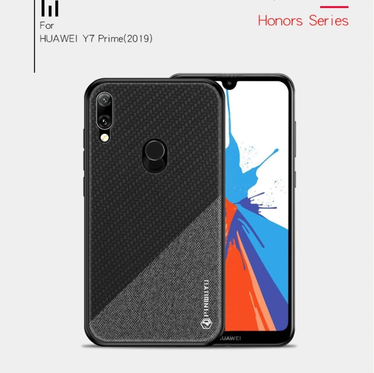 PINWUYO Honors Series Shockproof PC + TPU Protective Case for Huawei Y7 2019 (Fingerprint Hole) / Y7 Prime 2019(Black) - Huawei Cases by PINWUYO | Online Shopping UK | buy2fix