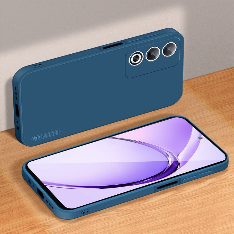 For OPPO A3 Pro Global PINWUYO Sense Series Liquid Silicone TPU Phone Case(Blue) - OPPO Cases by PINWUYO | Online Shopping UK | buy2fix