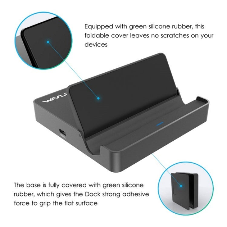 WAVLINK UHP3D01G Gigabit Ethernet USB 3.0 Multi-Function HUB 4K HD Docking Station(EU Plug) - USB 3.0 HUB by WAVLINK | Online Shopping UK | buy2fix