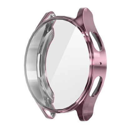 For Samsung Galaxy Watch7 40mm ENKAY Hat-Prince Full Coverage Electroplated Soft TPU Case with Screen Protection(Pink) - Watch Cases by ENKAY | Online Shopping UK | buy2fix