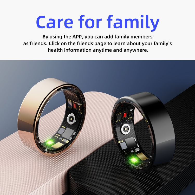 R11M SIZE 7 Smart Ring, Support Heart Rate / Blood Oxygen / Sleep / Multiple Sports Modes(Gold) - Smart Rings / Smart Telephones by buy2fix | Online Shopping UK | buy2fix