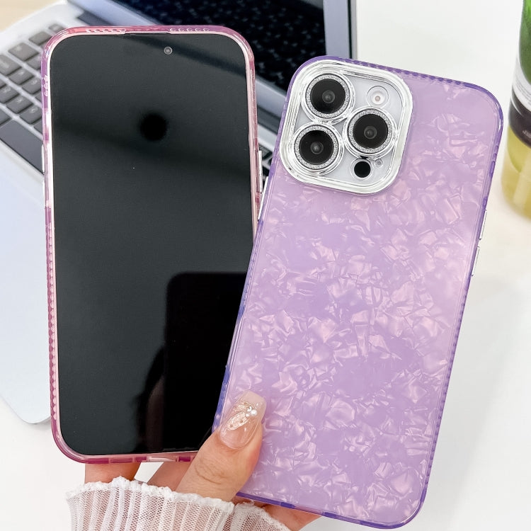 For iPhone 16 Plus Plating Glitter Texture TPU Phone Case with Lens Film(White Water Ripples) - iPhone 16 Plus Cases by buy2fix | Online Shopping UK | buy2fix