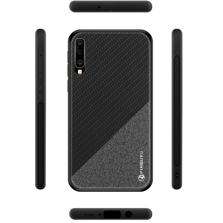 PINWUYO Honors Series Shockproof PC + TPU Protective Case for Galaxy A70(Black) - Galaxy Phone Cases by PINWUYO | Online Shopping UK | buy2fix
