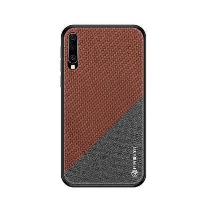 PINWUYO Honors Series Shockproof PC + TPU Protective Case for Galaxy A70(Brown) - Galaxy Phone Cases by PINWUYO | Online Shopping UK | buy2fix