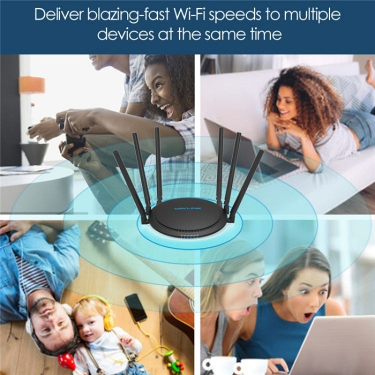 WAVLINK WN531A6 Dual Band Wireless Repeater AC2100 Gigabit Ethernet Port WiFi Router, Plug:AU Plug - Wireless Routers by WAVLINK | Online Shopping UK | buy2fix