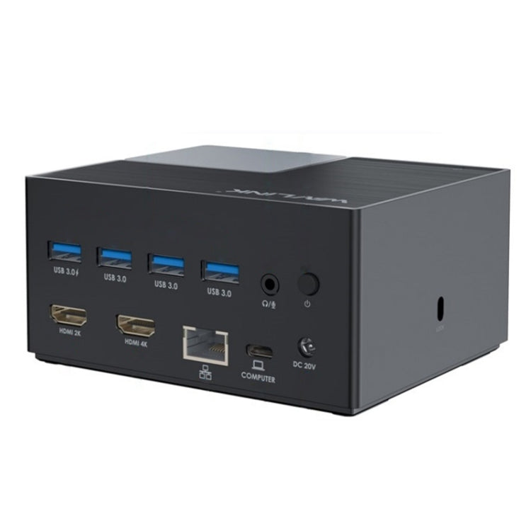 WAVLINK UG76PD2 3.5mm Audio, Gigabit Network Port Dual HD Universal Docking Station(AU Plug) - HUB with Lan adapter by WAVLINK | Online Shopping UK | buy2fix