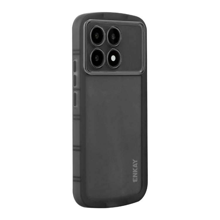 For Redmi K70 / K70 Pro ENKAY Hat-Prince Translucent Matte TPU Shockproof Phone Case(Black) - K70 Pro Cases by ENKAY | Online Shopping UK | buy2fix