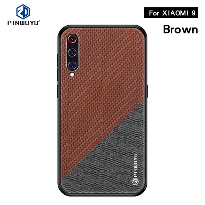 PINWUYO Honors Series Shockproof PC + TPU Protective Case for XIAOMI Mi 9(Brown) - Xiaomi Cases by PINWUYO | Online Shopping UK | buy2fix