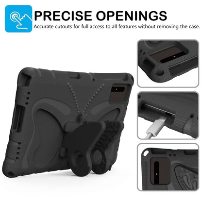 For Lenovo Tab M11 / Xiaoxin Pad 11 2024 Butterfly Bracket EVA Shockproof Tablet Case(Black) - Lenovo by buy2fix | Online Shopping UK | buy2fix