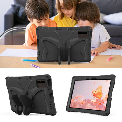 For Lenovo Tab M11 / Xiaoxin Pad 11 2024 Butterfly Bracket EVA Shockproof Tablet Case(Black) - Lenovo by buy2fix | Online Shopping UK | buy2fix