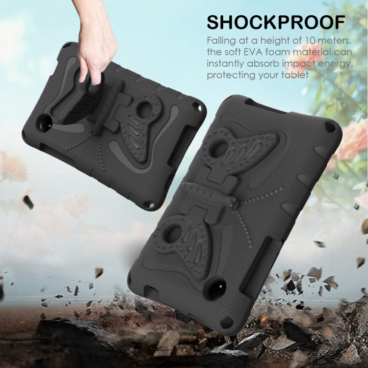 For Xiaomi Redmi Pad SE 8.7 2024 Butterfly Bracket EVA Shockproof Tablet Case(Black) - More Tablet Cases by buy2fix | Online Shopping UK | buy2fix