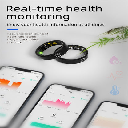 R20 SIZE 7 Smart Ring, Support Heart Rate / Blood Oxygen / Sleep Monitoring / Multiple Sports Modes(Black) - Smart Rings / Smart Telephones by buy2fix | Online Shopping UK | buy2fix