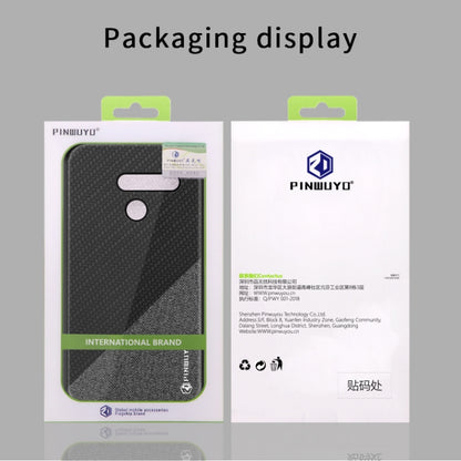 PINWUYO Hong Series Anti-fall TPU+ Chemical Fiber Cloth Protective Cover for LG G8 / G8 ThinQ(Red) - LG by PINWUYO | Online Shopping UK | buy2fix