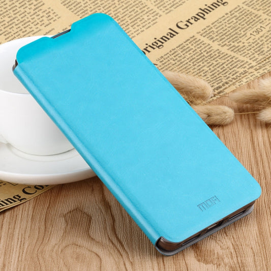 MOFI Rui Series Classical Leather Flip Leather Case With Bracket Embedded Steel Plate All-inclusive for Xiaomi RedMi 7(Blue) - Xiaomi Cases by MOFI | Online Shopping UK | buy2fix