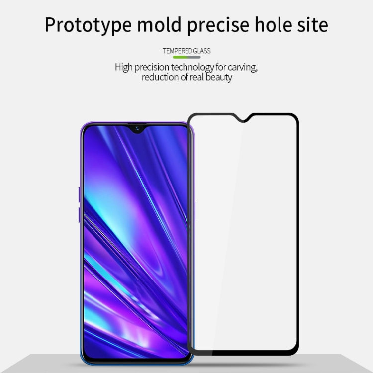 For OPPO Realme5 Pro / RealmeQ PINWUYO 9H 2.5D Full Screen Tempered Glass Film(Black) - OPPO Tempered Glass by PINWUYO | Online Shopping UK | buy2fix