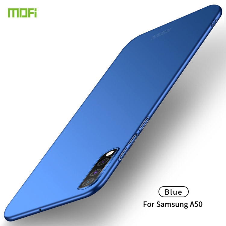 For Galaxy A50 MOFI Frosted PC Ultra-thin Hard Case(Blue) - Galaxy Phone Cases by MOFI | Online Shopping UK | buy2fix
