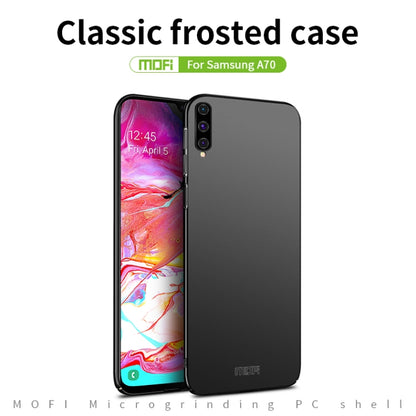For Galaxy A70 MOFI Frosted PC Ultra-thin Hard Case(Gold) - Galaxy Phone Cases by MOFI | Online Shopping UK | buy2fix