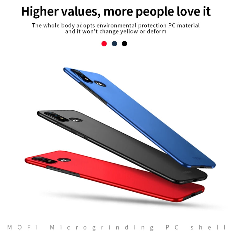 For MOTO E6 Plus MOFI Frosted PC Ultra-thin Hard Case(Blue) - Motorola Cases by MOFI | Online Shopping UK | buy2fix