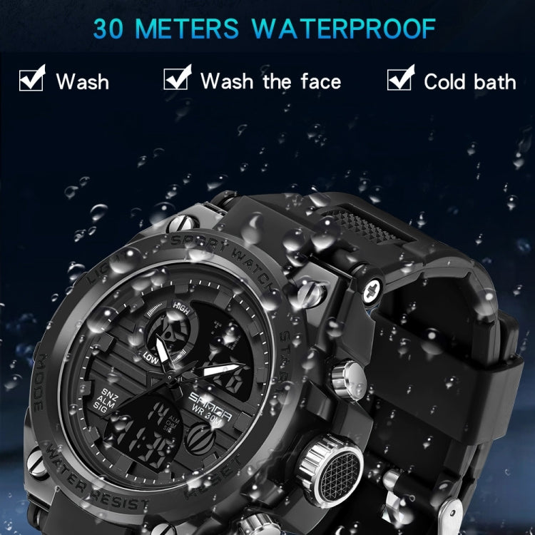 SANDA739  Watch Plate Chao Male Watch Male Student Fashion Trend Multi Functional Digital Waterproof Electronic Meter(Black) - Sport Watches by SANDA | Online Shopping UK | buy2fix