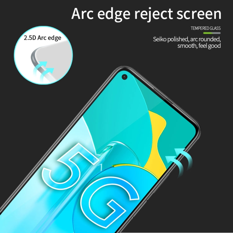 For Huawei Honor 30S 5G MOFI 9H 2.5D Full Screen Tempered Glass Film(Black) - Honor Tempered Glass by MOFI | Online Shopping UK | buy2fix