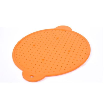 Multifunctional Food Grade Silicone Placemat Creative Kitchenware Heat Insulation Screen Filter(Orange) - Filters by buy2fix | Online Shopping UK | buy2fix