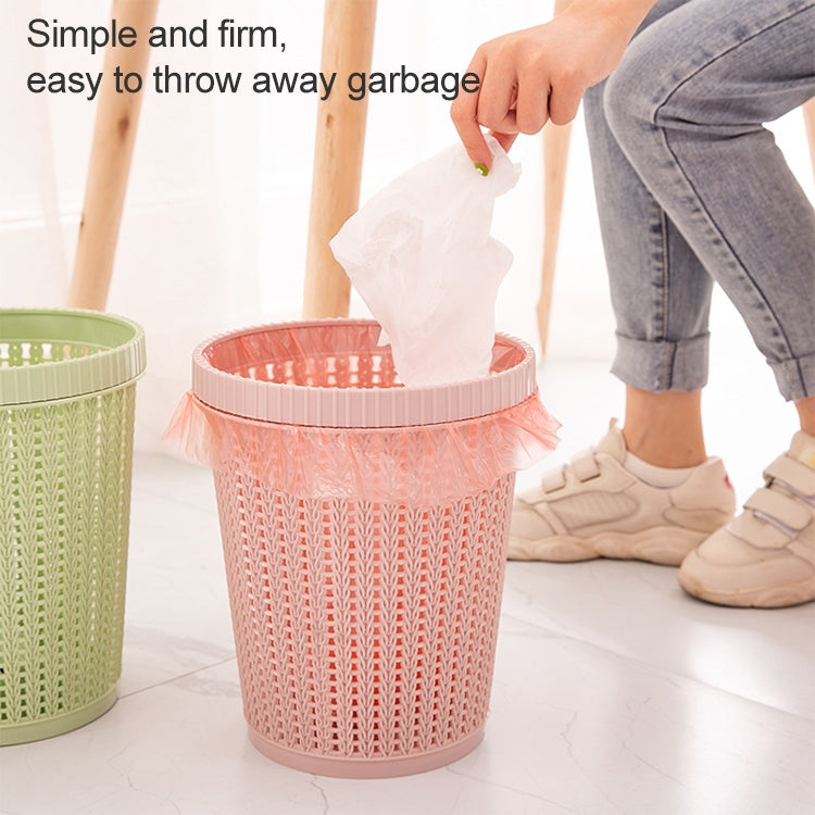 Household Removable Plastic Trash Bin Built-in Trash Bag Box(Green) - Trash Bin & Bags by buy2fix | Online Shopping UK | buy2fix