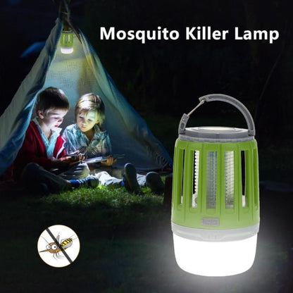 Solar Power Mosquito Killer Outdoor Hanging Camping Anti-insect Insect Killer, Color:Gray+ Solar Panel - Outdoor Insect Repellent by buy2fix | Online Shopping UK | buy2fix