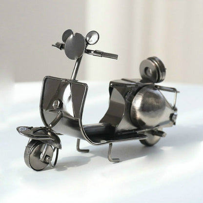 Mini Iron Sheep Motorcycle Decoration Creative Home Desktop Decoration Online Shop Shooting Props( Silver Grey) - Desktop Ornaments by buy2fix | Online Shopping UK | buy2fix