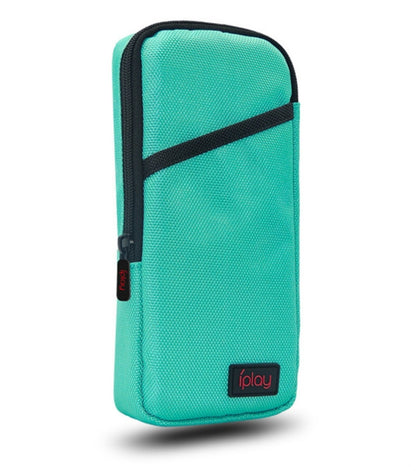 iplay Host Storage Bag Tempered Film + Rocker Cap + Protective Shell 7 in 1 Protection Bag Soft Bag Set For Switch Lite(Green Blue) - Bags by iplay | Online Shopping UK | buy2fix