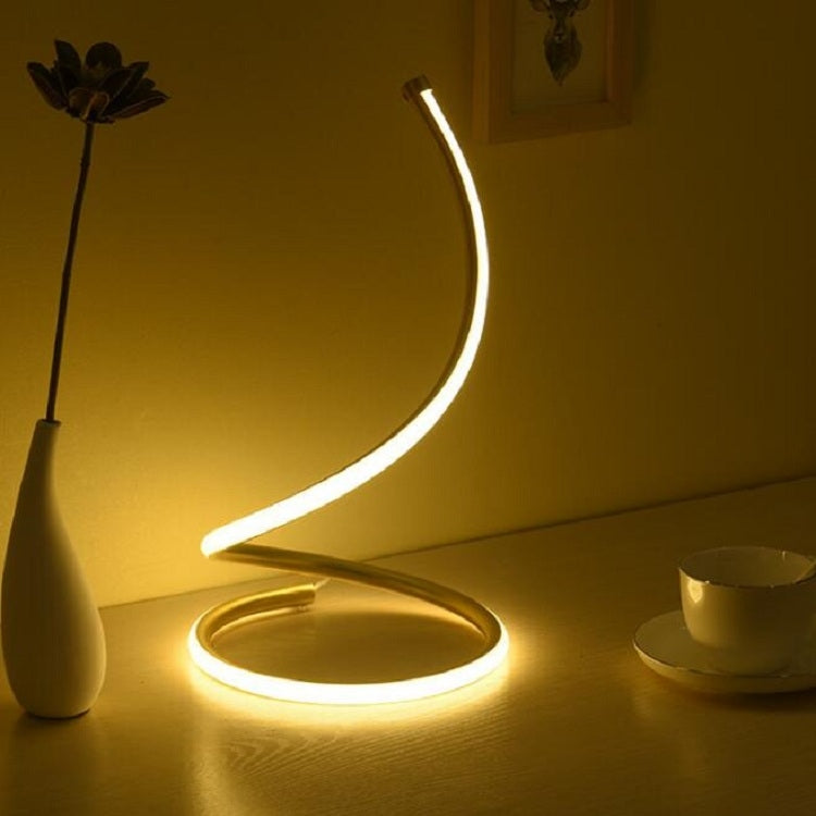 LED Spiral Table Lamp Home Living Room Bedroom Decoration Lighting Bedside Light, Specifications:AU Plug(White) - Bedside Light by buy2fix | Online Shopping UK | buy2fix