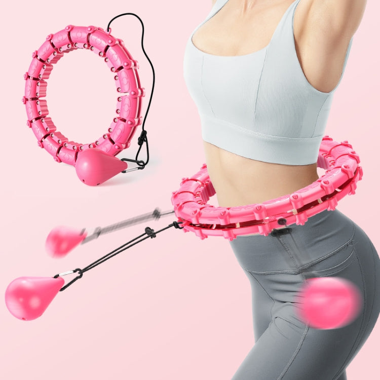 Smart Thin Waist Ring Women Will Not Fall Off Detachable Abdominal Ring Fitness Equipment, Size: 21 Knots(Pink) - Fitness Circles by buy2fix | Online Shopping UK | buy2fix