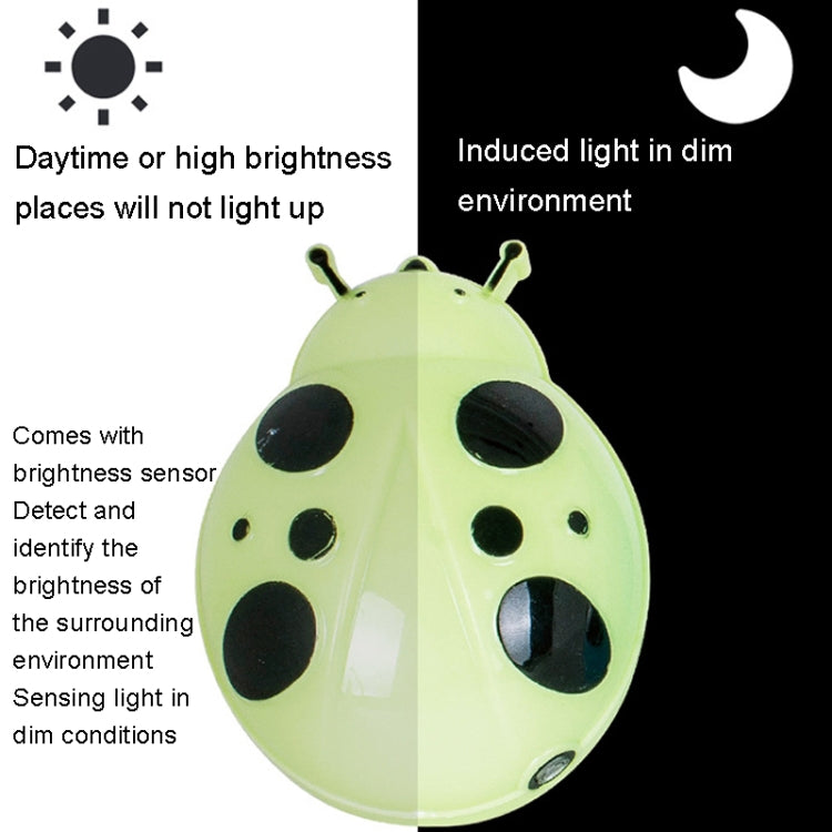 A62 Beetle Shape LED Night Light Plug-in Intelligent Light Control Sensor Light, Plug:UK Plug(Green) - Sensor LED Lights by buy2fix | Online Shopping UK | buy2fix
