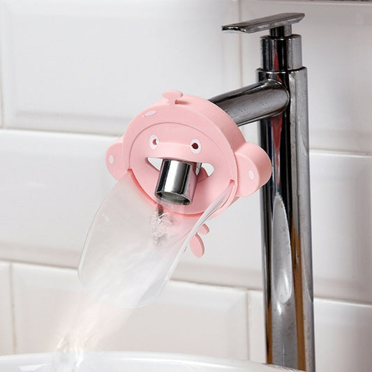 Silicone Monkey Shape Children Cartoon Faucet Water Sink Baby Hand Washing Auxiliary Extender(Pink) - Faucets & Accessories by buy2fix | Online Shopping UK | buy2fix