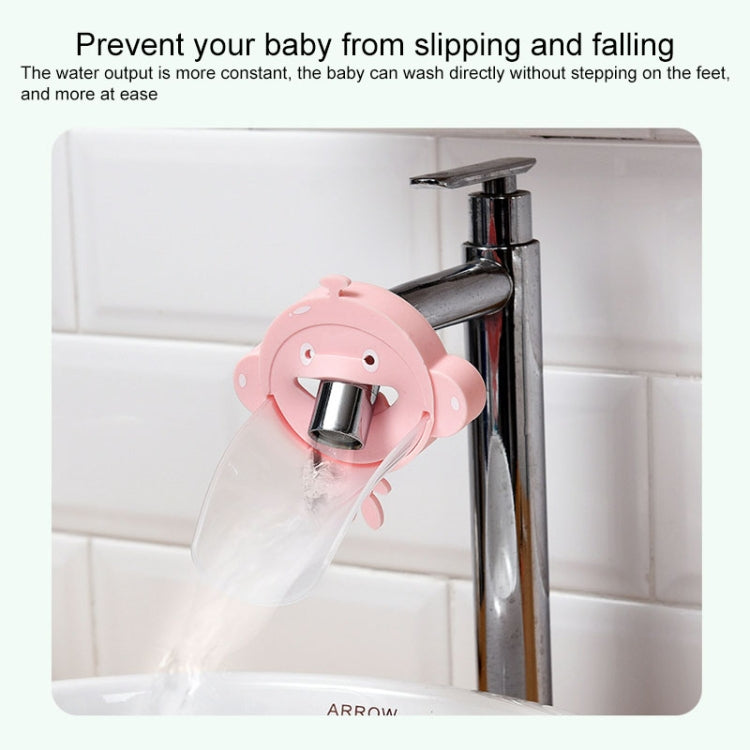 Silicone Monkey Shape Children Cartoon Faucet Water Sink Baby Hand Washing Auxiliary Extender(Pink) - Faucets & Accessories by buy2fix | Online Shopping UK | buy2fix