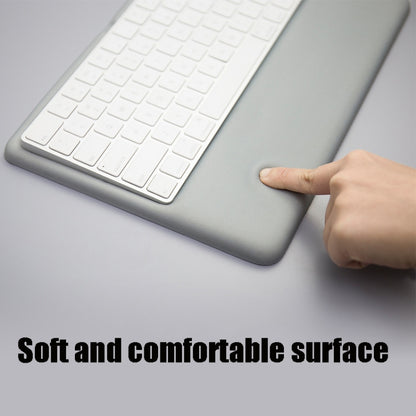 Wireless Keyboard Support Memory Foam Silicone Wrist Pad Base for Apple Magic Keyboard 2, Size:L(Grey) - Other Accessories by buy2fix | Online Shopping UK | buy2fix