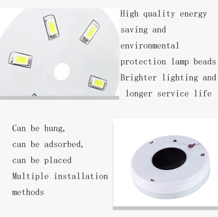 Intelligent Human Body Induction LED Night Light Control Bedroom Bedside Table Lamp, Style:Battery Model(Warm Light) - Sensor LED Lights by buy2fix | Online Shopping UK | buy2fix
