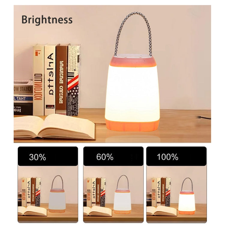 Portable Night Light Bedroom Baby Nursing Eye Protection Bedside Lamp, Style:USB Charging(Pink) - Night Lights by buy2fix | Online Shopping UK | buy2fix