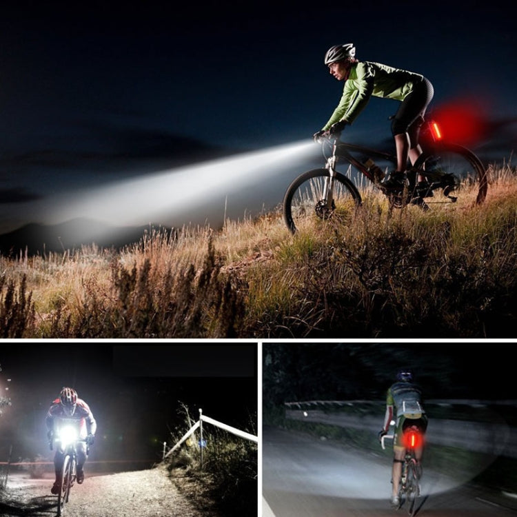 Bike Light USB Rechargeable Mountain Bike Warning Light, Specification:Front Light - Headlights by buy2fix | Online Shopping UK | buy2fix