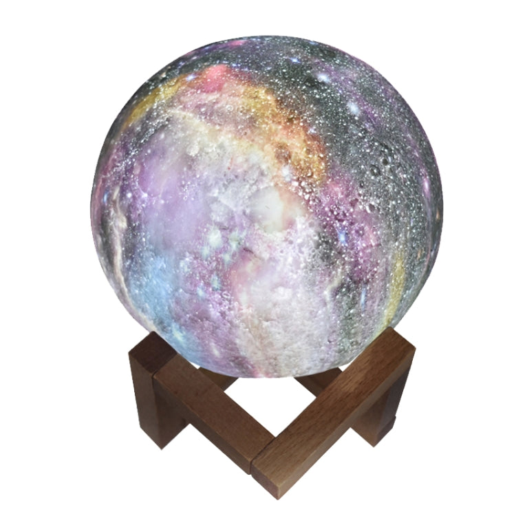 1W 3D Moon Lamp Children Gift Table Lamp Painted Starry Sky LED Night Light, Light color: 8cm Touch Control 3-colors - Night Lights by buy2fix | Online Shopping UK | buy2fix